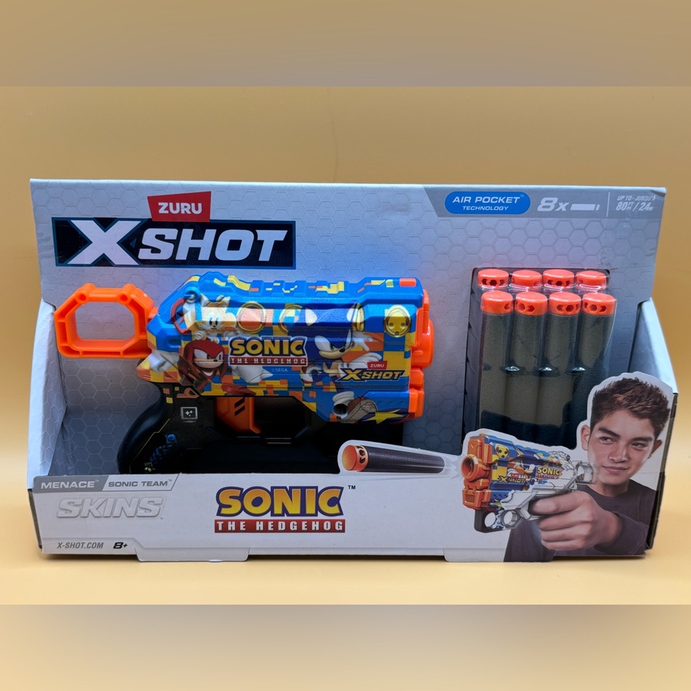 Zuru Xshot Sonic The Hedgehog Skins Flux Mega Sonic‎ X-Common
Silver 8 Darts NEW